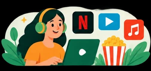 Illustration récompenses et applications : téléphone et cadeaux gagnés.