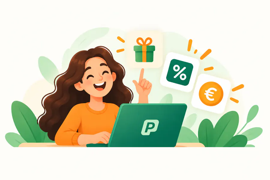 Une cliente découvre une offre cadeau et des économies grâce aux offres Parrainio.
